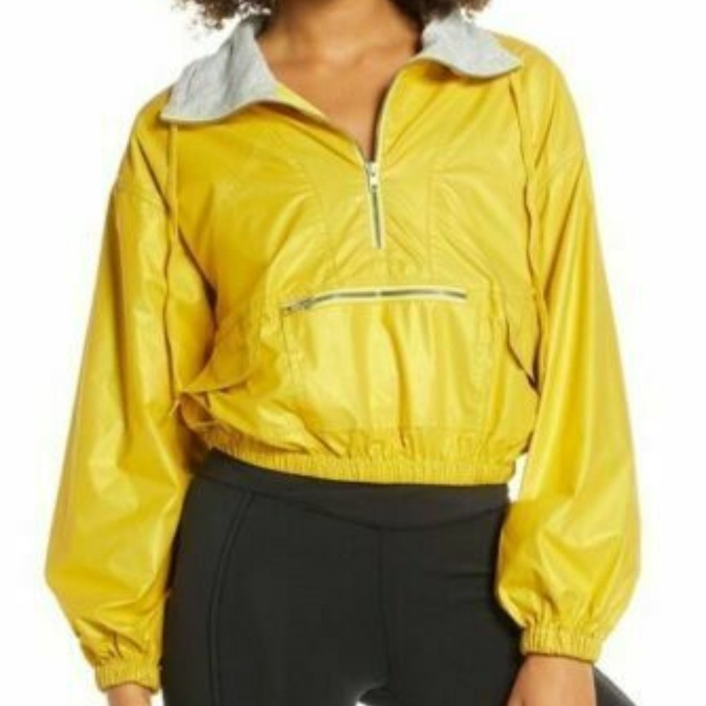 Free People Moonlight Yellow Reflective Jacket XS & S